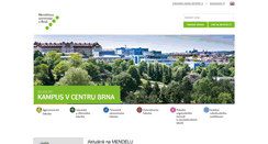 Desktop Screenshot of mendelu.cz