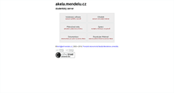 Desktop Screenshot of akela.mendelu.cz