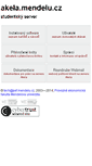 Mobile Screenshot of akela.mendelu.cz