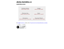 Tablet Screenshot of akela.mendelu.cz