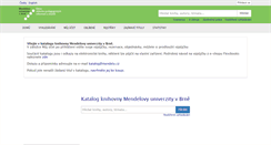 Desktop Screenshot of katalog.mendelu.cz