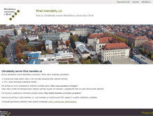 Tablet Screenshot of kiwi.mendelu.cz